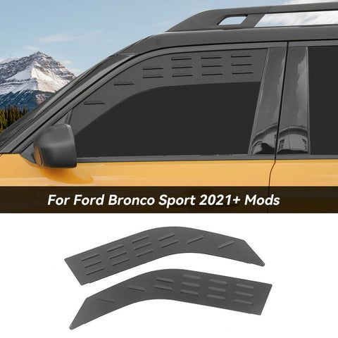 For 2021+ Ford Bronco Sport Front Rear Window Glass Louver Air Vent Outlet Panel
