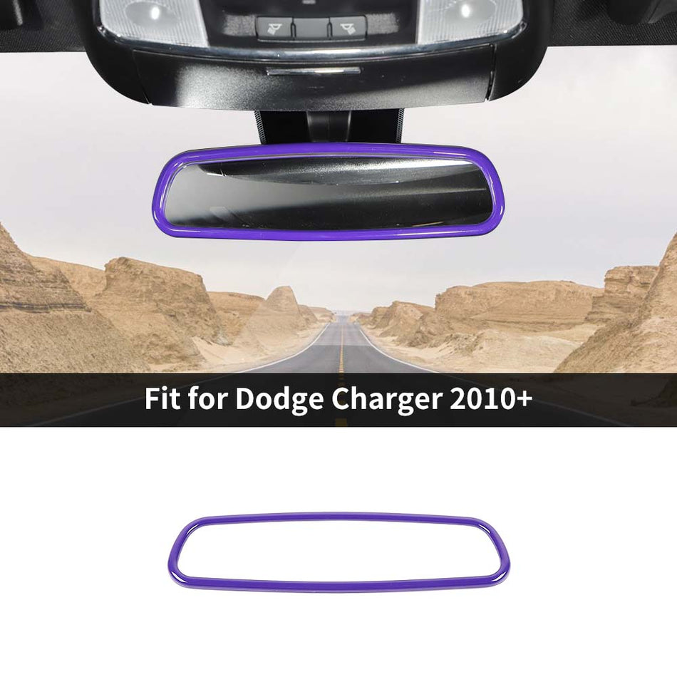 For 2010+ Dodge Charger Interior Rearview Mirror Frame Trim Cover Bezels