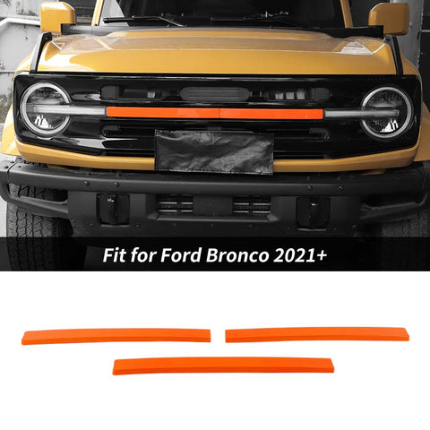 For 2021+ Ford Bronco Exterior Grille Insert Cover Trim Strips