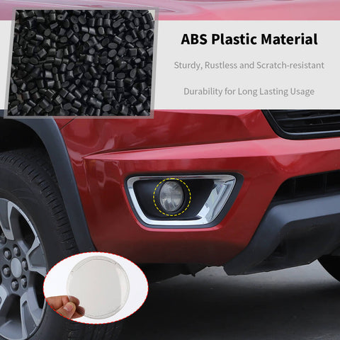 For 2014-2020 Chevy Colorado/2014-2022 GMC/CANYON Smoked Black Front Fog Lamp Light Trim Cover