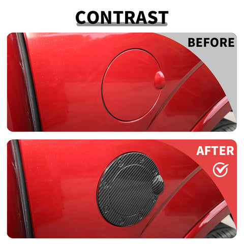 For 2015-2020 Ford F150 Exterior Door Fuel Tank Cover Filler Gas Cap Trim