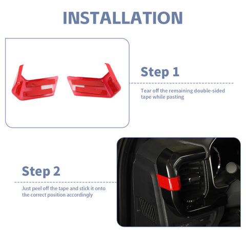 For 2021+ Ford F150 Central Console Side AC Air Vent Trim Cover