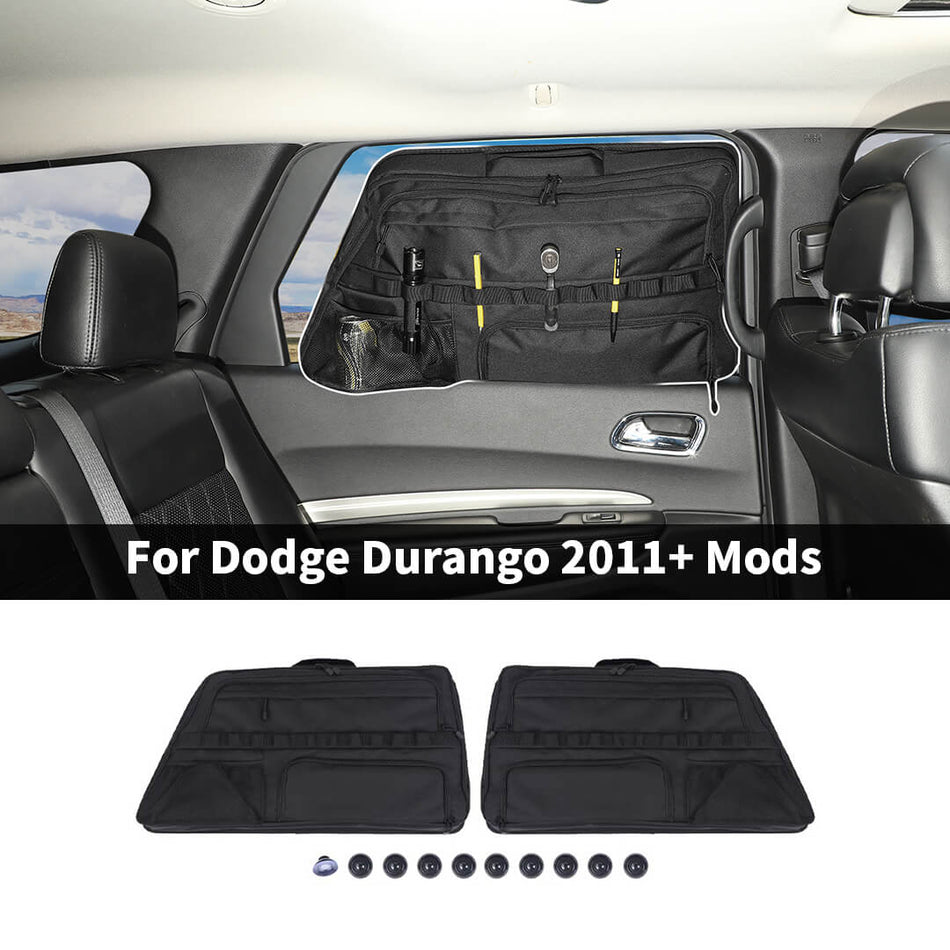 For 2011+ Dodge Durango/2010+ 4Runner Rear Trunk Side Storage Bag Pocket Organizer Accessories (2 pcs)