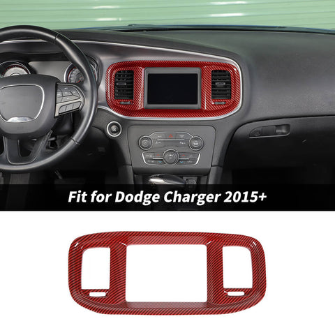 For 2015+ Dodge Charger Interior GPS Navigation Panel Cover Trim