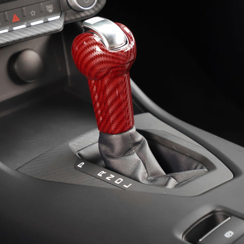 For 2015+ Ford Mustang Center Console Gear Shift Head Knob Cover Trim