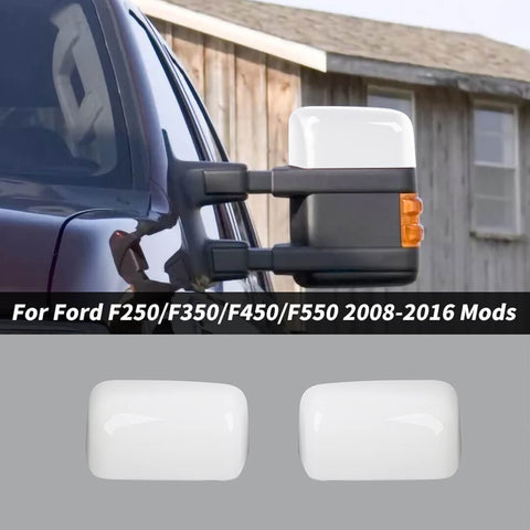 For 2008-2016 Ford F250/F350/F450/F550 Exterior Side Rear View Mirror Cover Trim Shell