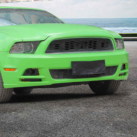 For Ford Mustang 2010-2014 Mustang Front Fog Iight Trim Black