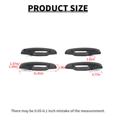 For 2007-2013 Chevy Avalanche/Suburban/Silverado/GMC-YUKON/SIERRA Exterior Door Handle Trim Cover