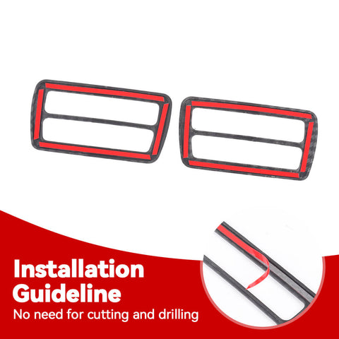 For 2024+ 4Runner Interior Dashboard Air Vent Outlet Cover Trim