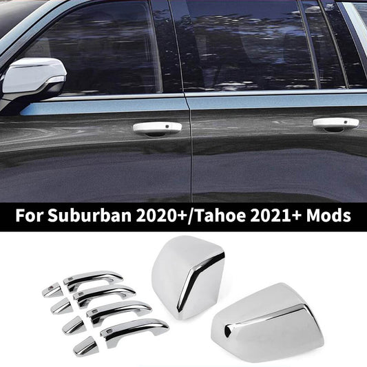 For 2020+ Suburban/2021+Tahoe/GMC-YUKON Door Handle & Rearview Mirror Cover Trim (10 pcs)