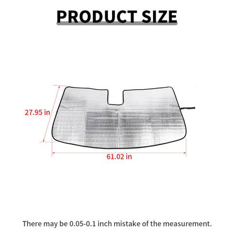 For 2014-2019 Chevy Suburban/Tahoe/GMC YUKON Front Window Sunshade Sun Visor Heat UV Protect Cover