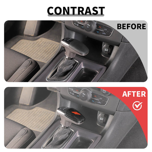 For 2015+ Dodge Charger/Challenger/2018+ Durango Inner Gear Shift Knob Cover Trim Carbon Fiber