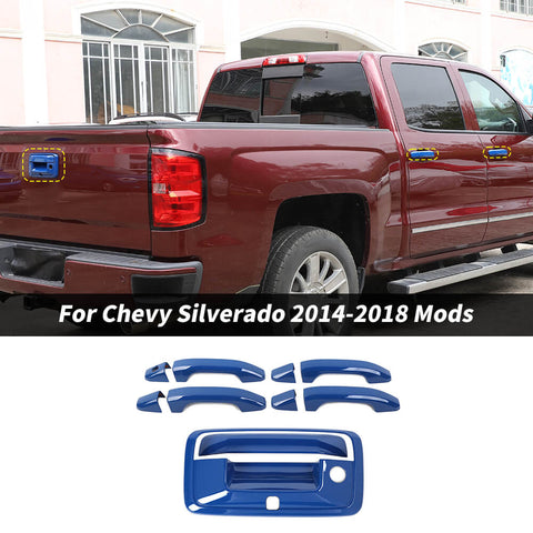 For 2014-2018 Chevy Silverado/GMC Sierra 10 x Door Handle & Tailgate Cover Trim Kit