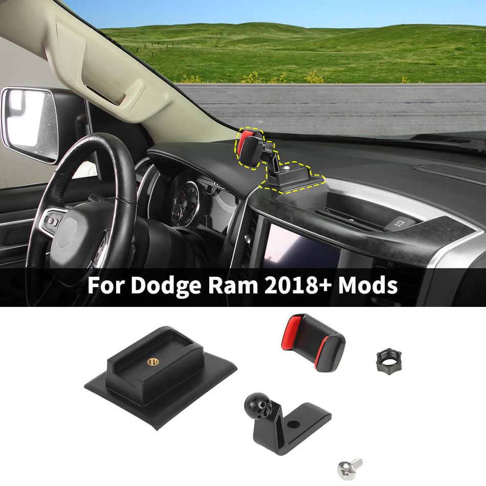 For 2018+ Dodge RAM Interior Center Console Phone Holder Bracket