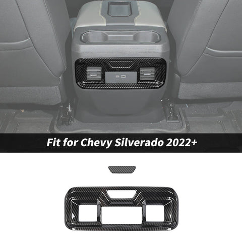 For 2022+ Chevrolet Silverado/GMC Sierra Rear Air Vent Outlet Panel Cover Trim B Style