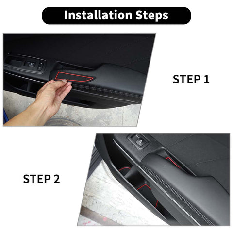 22 x Non-Slip Door Slot Cup Mat Pad Trim For Dodge Charger 2015+ Accessories | CheroCar