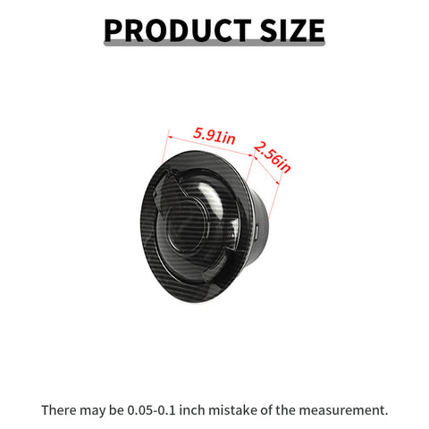 For 2009+ Dodge Challenger Gas Cap Fuel Filler Door Tank Cap Trim Cover