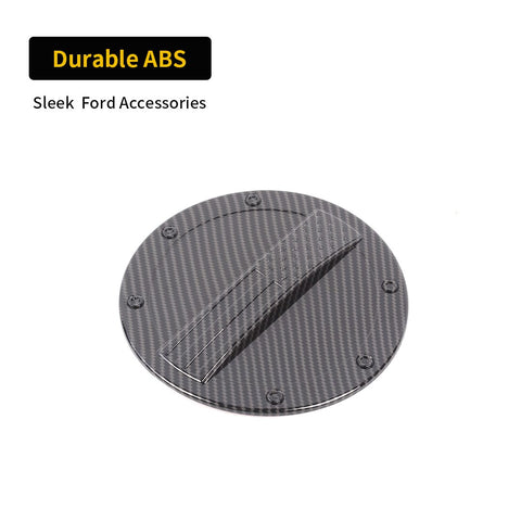 For 2024+ Ford Mustang Fuel Tank Cap Trim Carbon-Fiber Pattern American Flag Design