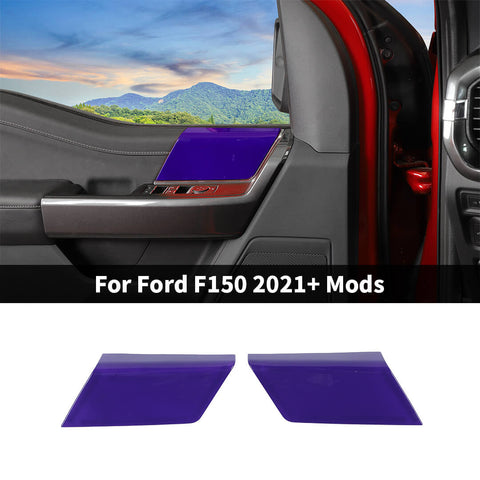For 2021+ Ford F150 Interior Front Door Panel Handles Cover Trim (2 pcs)