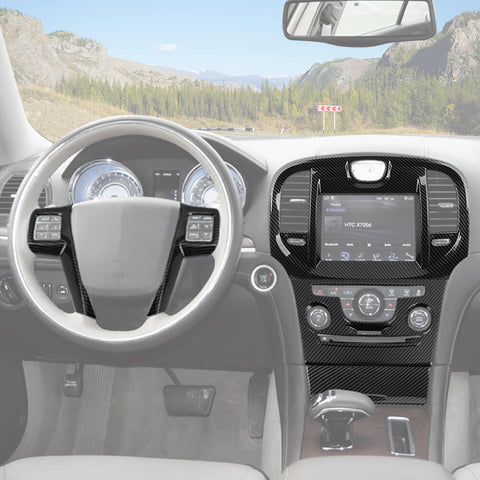 For 2011-2014 Chrysle 300/300C Interior Center Console Cover Trim Kit