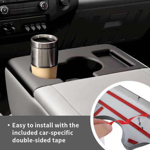 For 2008-2016 Ford F250/F350/F450/F550 Front Armrest Water Cup Holder Trim Panel Cover