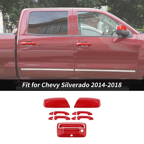 Mirror Tailgate Door Handle Trim Cover For Chevy Silverado/GMC Sierra 2014-2018 Accessories | ChaeroCar