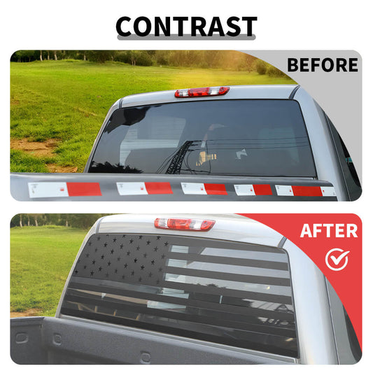 For 2007-2013 Chevy Silverado Rear Window Glass Sticker Decal Cover Trim