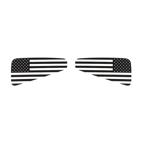 Rear Window Decor Sticker Trim Decal Decor For Ford Mustang 2008-2014 US Flag Accessories | CheroCar