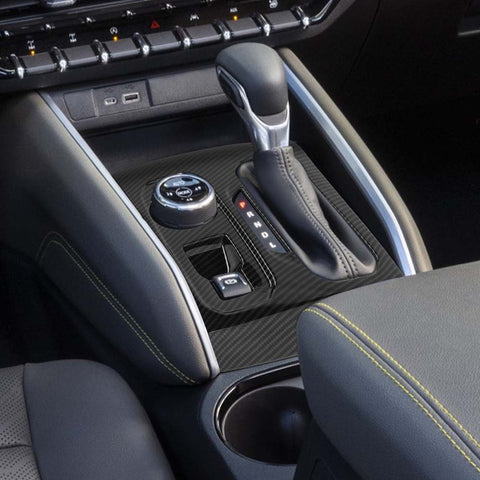 For 2023+ Chevy Colorado 9 x Carbon Fiber Center Console Decorative Trim Cover Kit