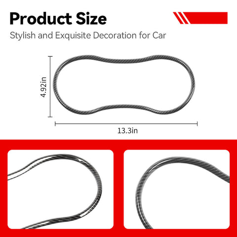 For 2015+ Chrysle 300/300C Center Console Dashboard Instrument Panel Meter Panel Trim Ring Cover