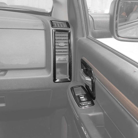 For 2011-2017 Dodge Ram 4 Door 19 x Center Console Decoration Cover Trim Kit