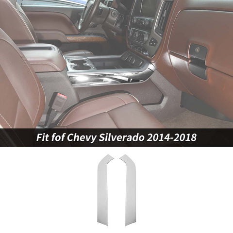 Gear Shift Side Trim Strip Cover For 2014-2018 Chevy Silverado 1500 & GMC Sierra 1500 Carbon Fiber｜CheroCar