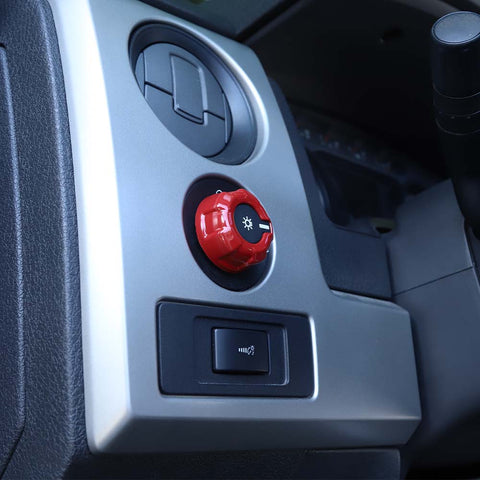 Center Console Switch Knob Cover Trim Ring For Ford F150 Raptor 2013-2014 Accessories | CheroCar