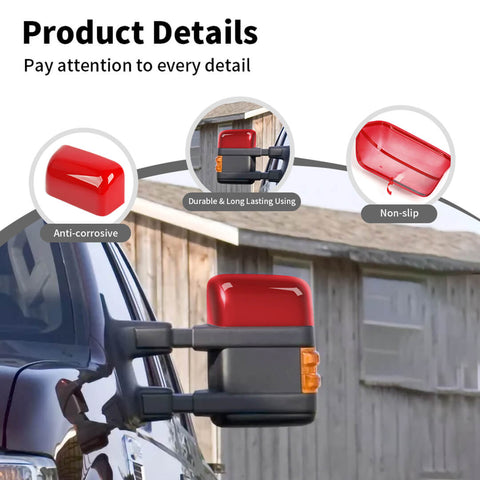 For 2008-2016 Ford F250/F350/F450/F550 Exterior Side Rear View Mirror Cover Trim Shell