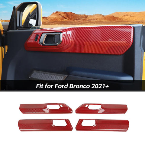 Interior Door handle Panel Shell Cover Trim For Ford Bronco 2021+ 4-Door Accessories | CheroCar