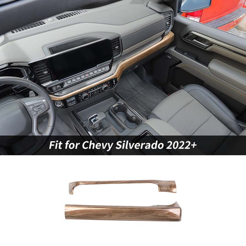 Center Console Dash Decor Panel Cover Trim For Chevy Silverado 2022+ Accessories | CheroCar