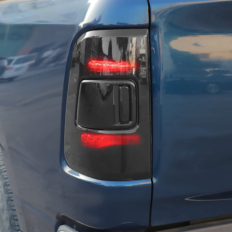 For 2018+ Dodge RAM Smoked Black Rear Tail Light Lamp Trim Cover