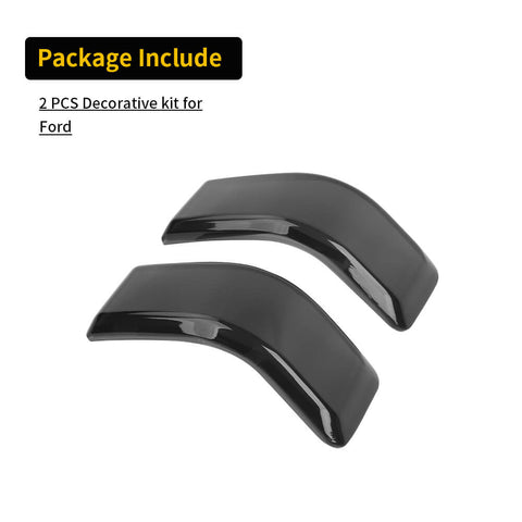 For 2017-2023 F250/F350/F450/F55 Smoked Black Rearview Mirror Turn Signal Light Trim Cover