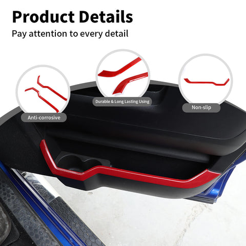 For 2010-2017 Dodge RAM Interior Front Door Storage Box Cover Trim Strips