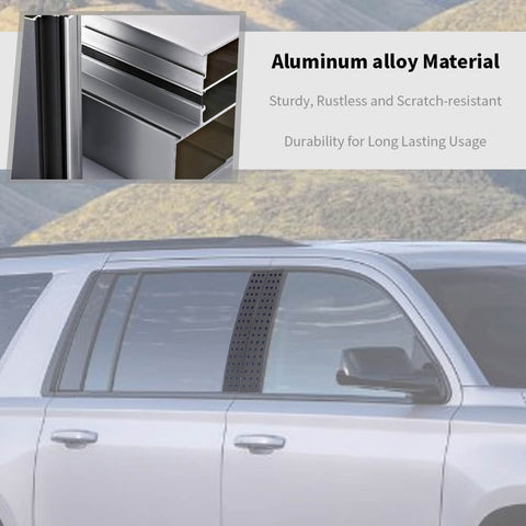 For 2015-2019 Chevy Suburban/Tahoe/GMC Yukon Window Pillar Posts Cover Trim US Flag