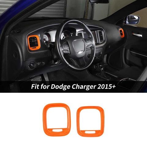 Dashboard Side AC Air Vent Outlet Decor Trim Cover For Dodge Charger 2015+ Accessories | CheroCar