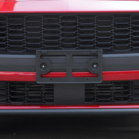 For 2024+ Ford Mustang Front License Plate Bracket Mount Nameplate Holder