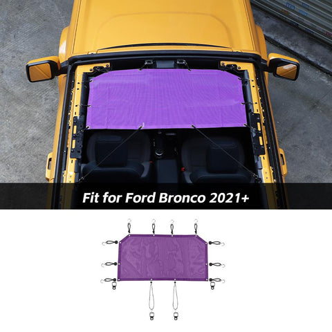 Front Door Heat Mesh Sun Shade Top Insulation Net Cover For Ford Bronco 2021+ Accessories | CheroCar