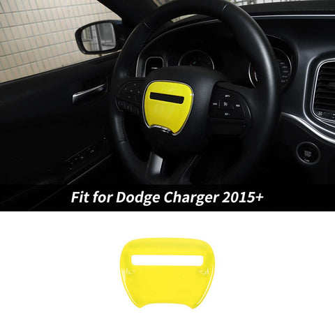 Steering Wheel Center Panel Trim For Dodge Charger/Challenger 2015+/ Durango 2014+ Accessories | CheroCar