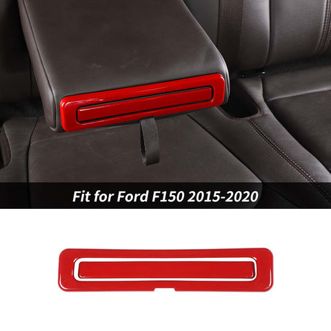 Inner Rear Armrest Cup Holder Panel Cover Trim For Ford F150 2015-2020 Accessories | CheroCar