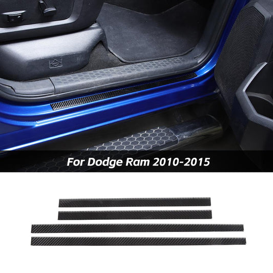 Outer Door Sill Plate Scuff Cover For Dodge Ram 2010-2015 Accessories | CheroCar