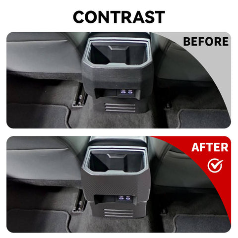 For 2024+ 4Runner Rear Center Exhaust Air Vent Panel Trim Cover