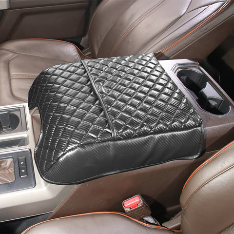 For 2015-2020 Ford F150 Center Console Armrest Box Pad Lether Cover