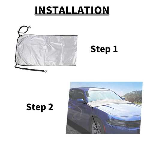 For Universal Car Front Engine Hood Rear Tailgate Dust Cover
