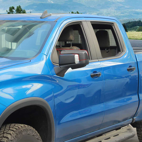 For 2019+ GMC Sierra 1500  Side Rearview Mirror Cap Cover Trim Ox Horn